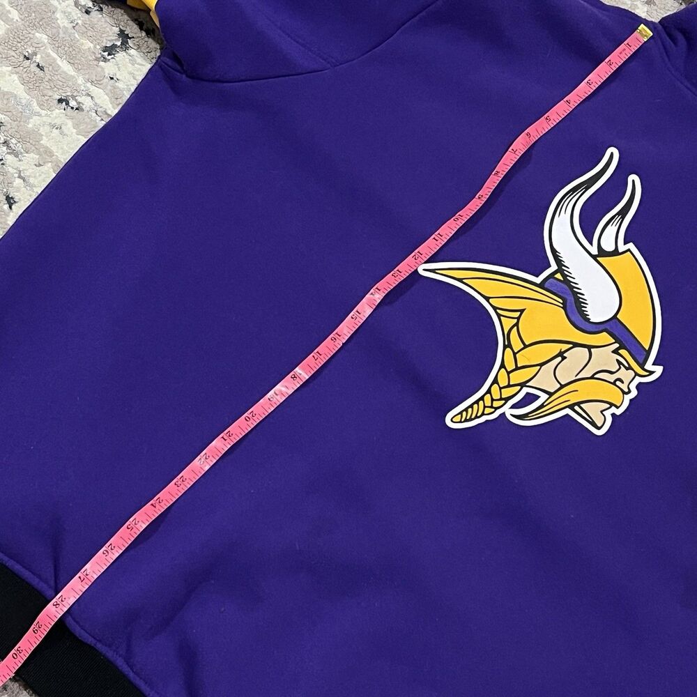 Vintage Minnesota Vikings Reversible Hooded Jacket 2XL Purple/Gray GIII NFL Logo - Picture 7 of 16